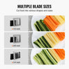 VEVOR French Fry Cutter, Potato Slicer with 1/2" 3/8" 1/4" Stainless Steel Blades, Manual Potato Cutter Chopper with Suction Cups, Great for Potato, French Fries, Cucumber, Vegetables, Carrot