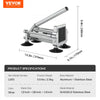 VEVOR French Fry Cutter, Potato Slicer with 1/2" 3/8" 1/4" Stainless Steel Blades, Manual Potato Cutter Chopper with Suction Cups, Great for Potato, French Fries, Cucumber, Vegetables, Carrot