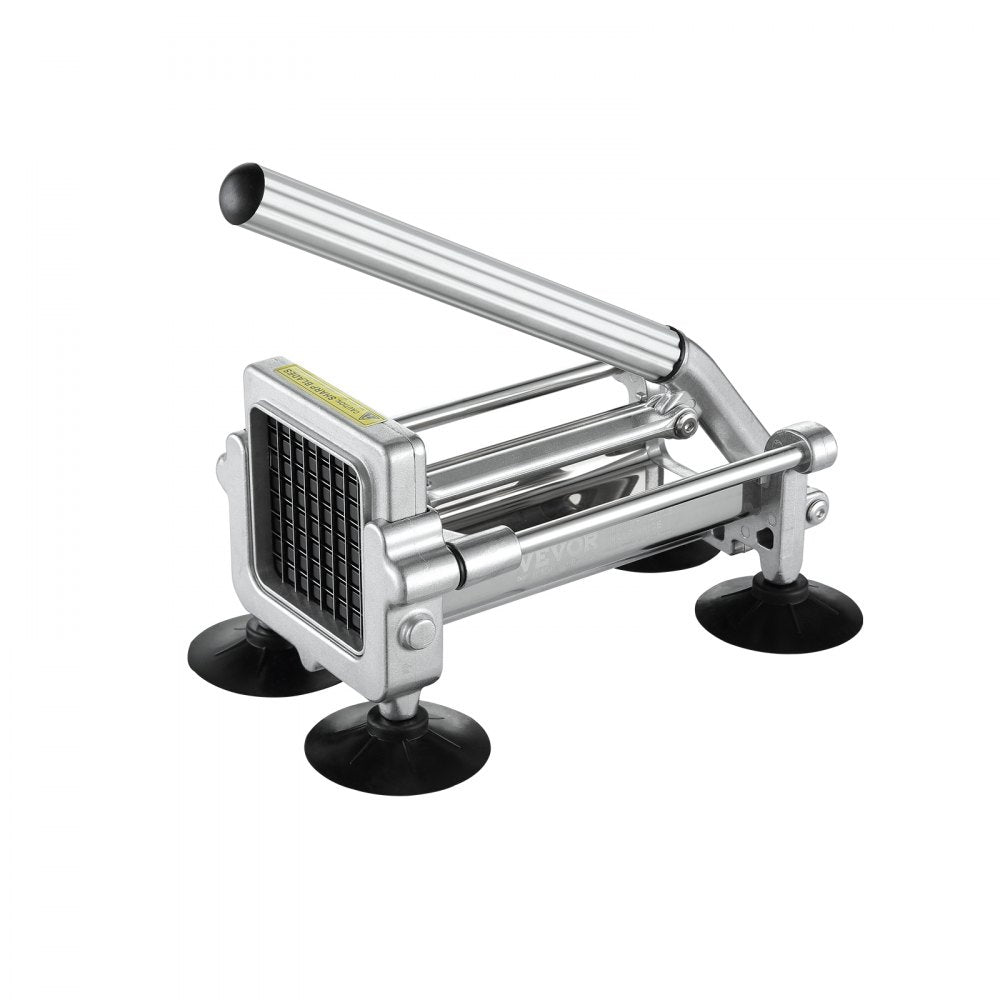 VEVOR French Fry Cutter, Potato Slicer with 1/2" 3/8" 1/4" Stainless Steel Blades, Manual Potato Cutter Chopper with Suction Cups, Great for Potato, French Fries, Cucumber, Vegetables, Carrot