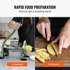 VEVOR French Fry Cutter, Potato Slicer with 1/2" 3/8" 1/4" Stainless Steel Blades, Manual Potato Cutter Chopper with Suction Cups, Great for Potato, French Fries, Cucumber, Vegetables, Carrot