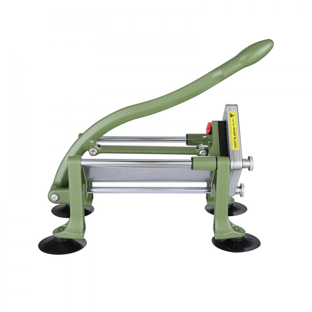 VEVOR French Fry Cutter, Potato Slicer with 1/2" 3/8" 1/4" Stainless Steel Blades, Manual Potato Cutter Chopper with Suction Cups, Great for Potato, French Fries, Cucumber, Vegetables, Carrot