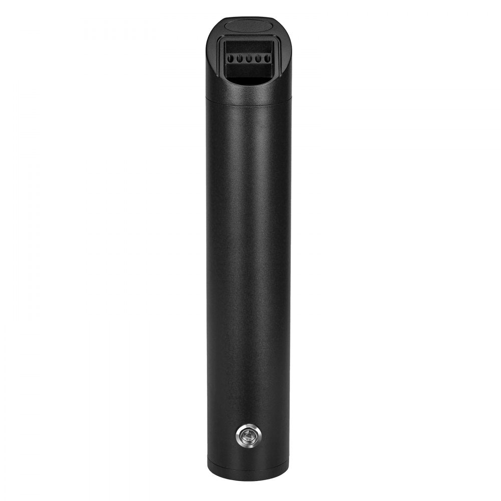 VEVOR Cigarette Butt Receptacle, Stainless Steel Cylinder Cigarette Butt Container, Wall Mounted and Weatherproof Outdoor Cigarette Butt Disposal for Garden, Office, Restaurant, Hotel, Bar, Black