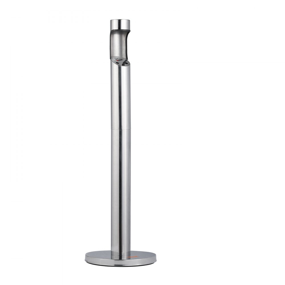 VEVOR Cigarette Butt Receptacle, Stainless Steel Cylinder Cigarette Butt Container, Freestanding and Weatherproof Outdoor Cigarette Butt Disposal for Garden, Office, Restaurant, Hotel, Bar, Silver