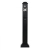 VEVOR Cigarette Butt Receptacle, Weatherproof Cigarette Butt Container with 4 Disposal Openings  & Top Cover, Freestanding Outdoor Cigarette Butt Disposal for Garden, Office, Restaurant, Hotel, Black