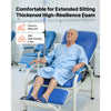 VEVOR Infusion Chair with IV Pole 90°-160° Reclining Phlebotomy Chair, 400LBS Capacity Medical Infusion Recliner with Soft Padded Seat, Footrest & Storage Basket for Blood Draw, IV Transfusion