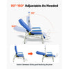 VEVOR Infusion Chair with IV Pole 90°-160° Reclining Phlebotomy Chair, 400LBS Capacity Medical Infusion Recliner with Soft Padded Seat, Footrest & Storage Basket for Blood Draw, IV Transfusion