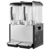VEVOR Commercial Beverage Dispenser 2 Tanks 12 L / 12.7 QT Per Tank, Stainless Steel Juice Dispenser, Ice Tea Drink Machine with 45℉ to 54℉ Cooling Temperature, for Cold Drink Restaurant Bar Party
