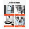 VEVOR Commercial Beverage Dispenser 2 Tanks 18 L / 19 QT Per Tank, Stainless Steel Juice Dispenser, Ice Tea Drink Machine with 45℉ to 54℉ Cooling Temperature, for Cold Drink Restaurant Bar Party
