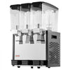 VEVOR Commercial Beverage Dispenser 3 Tanks 10 L / 10.6 QT Per Tank, Stainless Steel Juice Dispenser, Ice Tea Drink Machine with 45℉ to 54℉ Cooling Temperature, for Cold Drink Restaurant Bar Party