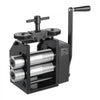 VEVOR Rolling Mill 4-in-1 Round Flat Square Half-Round Pressing Roller Mill, Manual Jewelry DIY Tool, 0.03-7 mm Adjustable Thickness, Stable & Even Rolling, for Ductile Metals, Gold, Silver, Copper