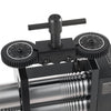 VEVOR Rolling Mill 4-in-1 Round Flat Square Half-Round Pressing Roller Mill, Manual Jewelry DIY Tool, 0.03-7 mm Adjustable Thickness, Stable & Even Rolling, for Ductile Metals, Gold, Silver, Copper