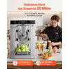 VEVOR Commercial Hard Ice Cream Machine, 2000W 3.17-5.28 Gal/Hour, Countertop Gelato Hard Serve Ice Cream Maker with 6L 304 Stainless Steel Cylinder, Auto Clean LED Panel for Snack Bar Restaurants