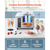 VEVOR Commercial Hard Ice Cream Machine, 500W 1.32 Gal/Hour, Gelato Hard Serve Ice Cream Maker with 2.8L 304 Stainless Steel Cylinder, Auto Clean LED Panel High Productivity for Snack Bar Restaurants