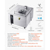VEVOR Commercial Hard Ice Cream Machine, 500W 1.32 Gal/Hour, Gelato Hard Serve Ice Cream Maker with 2.8L 304 Stainless Steel Cylinder, Auto Clean LED Panel High Productivity for Snack Bar Restaurants