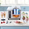 VEVOR Commercial Hard Ice Cream Machine, 500W 1.32 Gal/Hour, Gelato Hard Serve Ice Cream Maker with 2.8L 304 Stainless Steel Cylinder, Auto Clean LED Panel High Productivity for Snack Bar Restaurants
