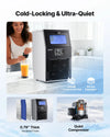 VEVOR Commercial Ice Maker Machine, 90 lbs/24h with 12Lbs Storage, 32 Cubes per Cycle, Stainless Steel Freestanding & Countertop Ice Maker with LED Display & Self-Cleaning, for Home Bar Restaurant