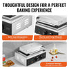 VEVOR Commercial Waffle Stick Maker, 6PCS 1500W Waffle Baker Machine, Non-Stick Stainless Steel Corn Hot Dog Waffle Iron with Temp and Time Control, Handle, for Restaurant Bakery Snack Bar Family