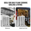VEVOR Commercial Hood Filter, 15.5W x 19.5H Inch Range Hood Filters, Stainless Steel Restaurant Range Hood Baffle Filter for Grease Rated Commercial Kitchen Exhaust Hoods, 3 Grooves, Pack of 6