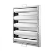 VEVOR Commercial Hood Filter, 19.5W x 19.5H Inch Range Hood Filters, Stainless Steel Restaurant Range Hood Baffle Filter for Grease Rated Commercial Kitchen Exhaust Hoods, 4 Grooves, 1 Piece