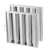 VEVOR Commercial Hood Filter, 19.5W x 19.5H Inch Range Hood Filters, Stainless Steel Restaurant Range Hood Baffle Filter for Grease Rated Commercial Kitchen Exhaust Hoods, 4 Grooves, Pack of 2