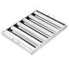 VEVOR Commercial Hood Filter, 24.5W x 19.5H Inch Range Hood Filters, Stainless Steel Restaurant Range Hood Baffle Filter for Grease Rated Commercial Kitchen Exhaust Hoods, 5 Grooves, Pack of 2