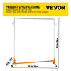 VEVOR Z Rack, Industrial Grade Z Base Garment Rack, Rolling Z Garment Rack, Sturdy Steel Z Base Clothing Rack with Lockable Casters for Home Garment Store Display Commercial Use Oran