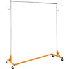 VEVOR Z Rack, Industrial Grade Z Base Garment Rack, Rolling Z Garment Rack, Sturdy Steel Z Base Clothing Rack with Lockable Casters for Home Garment Store Display Commercial Use Oran