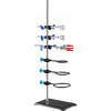 VEVOR Lab Stand Support, Laboratory Retort Support Stand Set, Steel Lab Stand 23.6" Rod and 8.3" x 5.3" Cast Iron Base, Includes Flask Clamps, a Burette Clamp and Cross Clamps