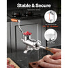 VEVOR Manual Meat Grinder, 304 Stainless Steel Hand Meat Grinder with Steel Table Clamp, Meat Mincer Sausage Maker with 1 Cutting Blade, 2 Cutting Plates, Sausage Tube for Beef Pork Pepper Mushroom