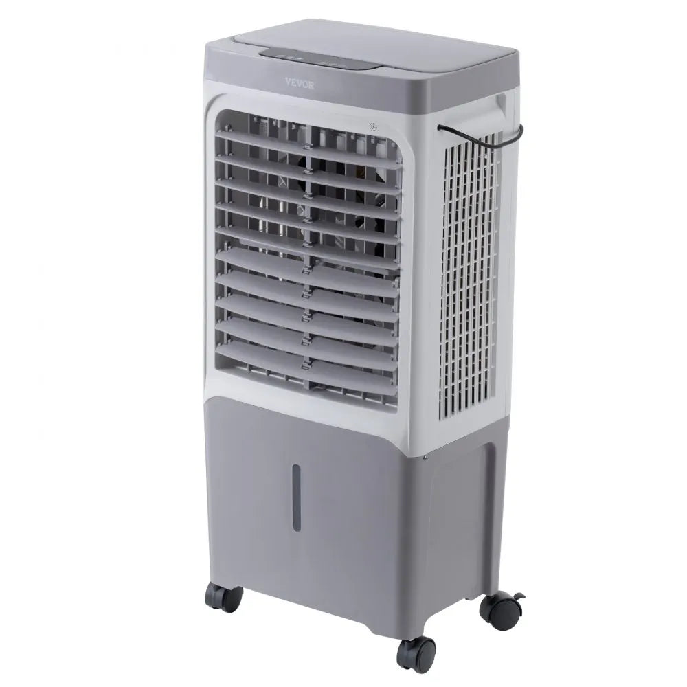 VEVOR Evaporative Air Cooler, 1800 CFM with 6.8 Gallon Water Tank Swamp Cooler, Portable Cooling Fan with Remote Control, 12H Timer, 4 Ice Boxes, Quiet Operation, 3 Wind Speeds for Outdoor Indoor Use