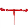VEVOR 9215LBS 3/8\" – 1/2\" Ratchet Binders 9,215 LBS Secure Working Load, G70 Hooks and Adjustable Length, for Grade 70-80 Chains, Tie Down, Hauling, Towing, 2-Pack, Red
