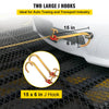 VEVOR G80 V Bridle Chain, 5/16" x 2' Towing Chain Bridle with 15" J Hooks, R Hooks & Grab Hooks, Heavy Duty Transport Chain Bridle with 10800 lbs Safe Working Load for Flatbed Truck Wrecker Recovery