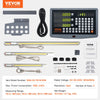 VEVOR Digital Readout 16 inch & 18 inch & 38 inch Linear Scale 3 Axis DRO Display Kit Multifunctional Crystal-Clear Display Precision 5μm Read Head