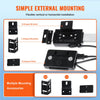 VEVOR Digital Readout, 6'' & 12'' & 24'', Linear Scale 3 Axis DRO Display Kit with L-Shaped Brackets Z-Shaped Brackets Thickened Plates Screws Button Cells