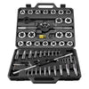 VEVOR Tap and Die Set, 51-Piece Metric Sizes M6 to M24, with Coarse and Fine Thread Taps and Dies, Wrench, Carrying Case and Complete Accessories, Bearing Steel, for Threading and Rethreading Threads