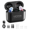 VEVOR Hearing Aids for Seniors, Rechargeable Hearing Amplifiers With Noise Cancelling and Volume Control, Digital In-Ear Hearing Assist Device with Charging Case and 8 Pair of Ear Domes