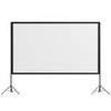 VEVOR Projector Screen with Stands, 180 Inch 16:9 4K 1080P HD Movie Screen, 170° Wide Viewing, Front/Rear Projection Screen with Dual Tripod, Ground Stakes & Guy Ropes for Indoor Outdoor Movie Nights