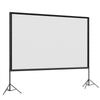 VEVOR Projector Screen with Stands, 180 Inch 16:9 4K 1080P HD Movie Screen, 170° Wide Viewing, Front/Rear Projection Screen with Dual Tripod, Ground Stakes & Guy Ropes for Indoor Outdoor Movie Nights