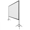 VEVOR Projector Screen with Stands, 180 Inch 16:9 4K 1080P HD Movie Screen, 170° Wide Viewing, Front/Rear Projection Screen with Dual Tripod, Ground Stakes & Guy Ropes for Indoor Outdoor Movie Nights