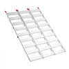 VEVOR Aluminum Trailer Ramps, 76 x 50 in Tri-Folding Truck Ramps with Straps & Non-Slip Rubber Fingers, 1500LBS Capacity ATV Loading Ramps for Pickup Trucks, Motorcycles, Lawn Mowers, Tractors, Carts