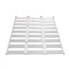 VEVOR Aluminum Trailer Ramps, 76 x 50 in Tri-Folding Truck Ramps with Straps & Non-Slip Rubber Fingers, 1500LBS Capacity ATV Loading Ramps for Pickup Trucks, Motorcycles, Lawn Mowers, Tractors, Carts