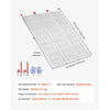 VEVOR Aluminum Trailer Ramps, 76 x 54 in Tri-Folding Truck Ramps with Straps & Non-Slip Rubber Fingers, 1500LBS Capacity ATV Loading Ramps for Pickup Trucks, Motorcycles, Lawn Mowers, Tractors, Carts