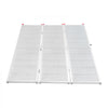 VEVOR Aluminum Trailer Ramps, 76 x 54 in Tri-Folding Truck Ramps with Straps & Non-Slip Rubber Fingers, 1500LBS Capacity ATV Loading Ramps for Pickup Trucks, Motorcycles, Lawn Mowers, Tractors, Carts