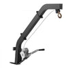 VEVOR Tree Mounted Deer Hoist, 353 lbs Load Capacity, Hunting Game Hoist Winch Lift with Ratchet Strap, Heavy Duty Deer Hanger for Skinning, Cleaning, Hanging Feed, and Field Dressing, Black