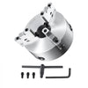 VEVOR 3-Jaw Lathe Chuck, 8'', Self-Centering Lathe Chuck, 0.16-8 in/4-200 mm Clamping Range with T-key Fixing Screws Hexagon Wrench, for Lathe 3D Printer Machining Center Milling Drilling Machine