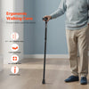 VEVOR Walking Cane for Man Woman, Folding Walking Stick with 5-Level Adjustable Height & Anti-Slip Rubber Tip, Lightweight and Portable Aluminum Mobility Walking Aid for Seniors Adults, 220LBS Loading