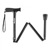 VEVOR Walking Cane for Man Woman, Folding Walking Stick with 5-Level Adjustable Height & Anti-Slip Rubber Tip, Lightweight and Portable Aluminum Mobility Walking Aid for Seniors Adults, 220LBS Loading