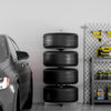 VEVOR Tire Organizing Rack, Robust Steel Tire Stand for 4 Tires with Rims, Compact Tyre Storage for Tires as wide as 225mm, Supports up to 220 lbs Weight, Perfect for Garage and Workshop