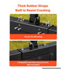 VEVOR UTV Hunting Tool Rack for Cargo Beds Alloy Steel Hunting Tool Holder, Fits Polaris Ranger General Pioneer Golf Cart, 25.59-41.14 in Adjustable Length 28.35-36.61 in Height, with Rubber Straps
