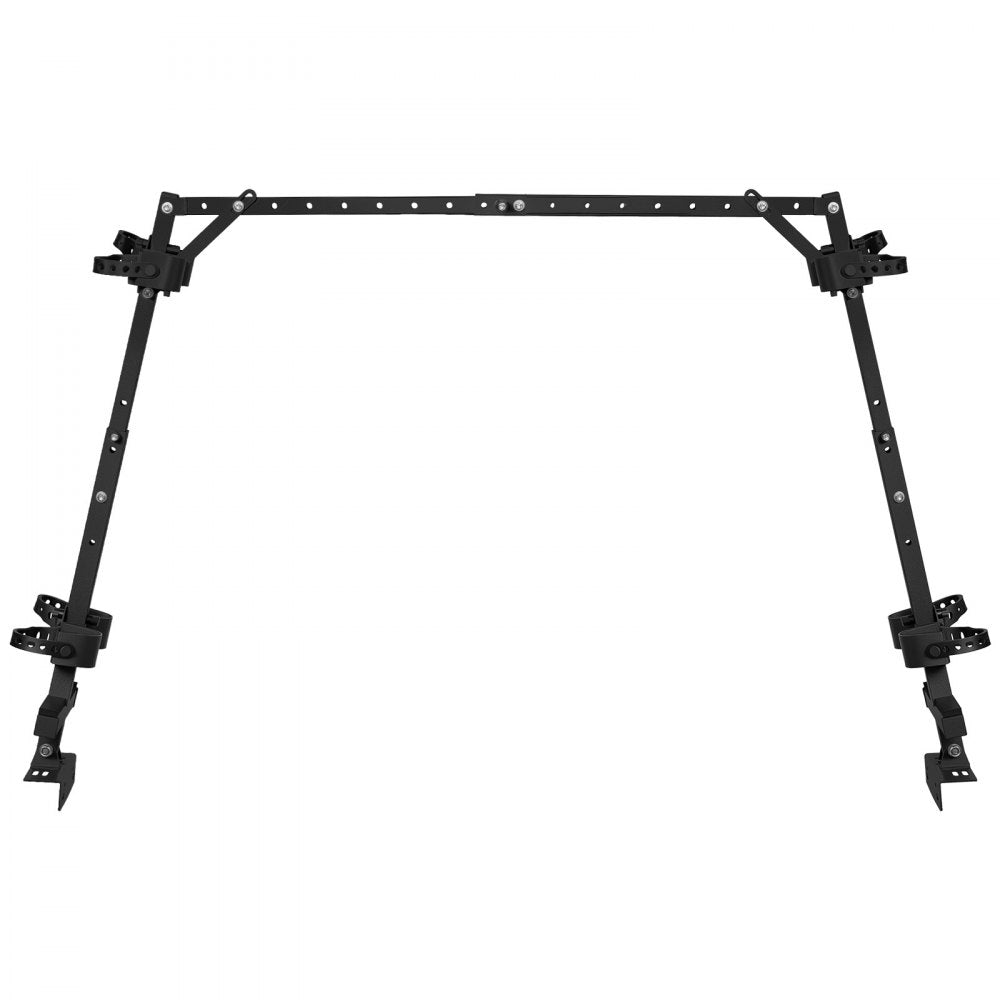 VEVOR UTV Hunting Tool Rack for Cargo Beds Alloy Steel Hunting Tool Holder, Fits Polaris Ranger General Pioneer Golf Cart, 25.59-41.14 in Adjustable Length 28.35-36.61 in Height, with Rubber Straps